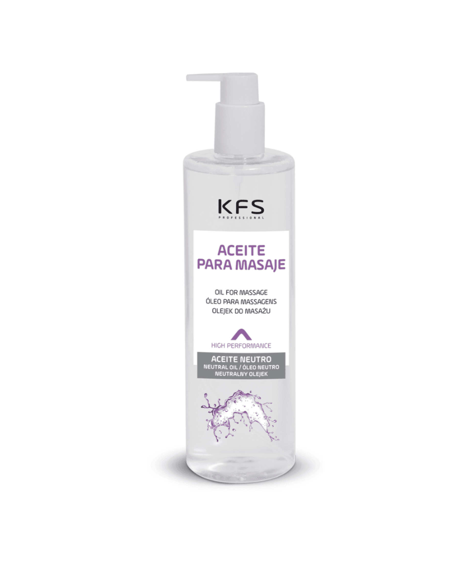 Aceite Neutro para masaje profesional KFS 500 ml - 1